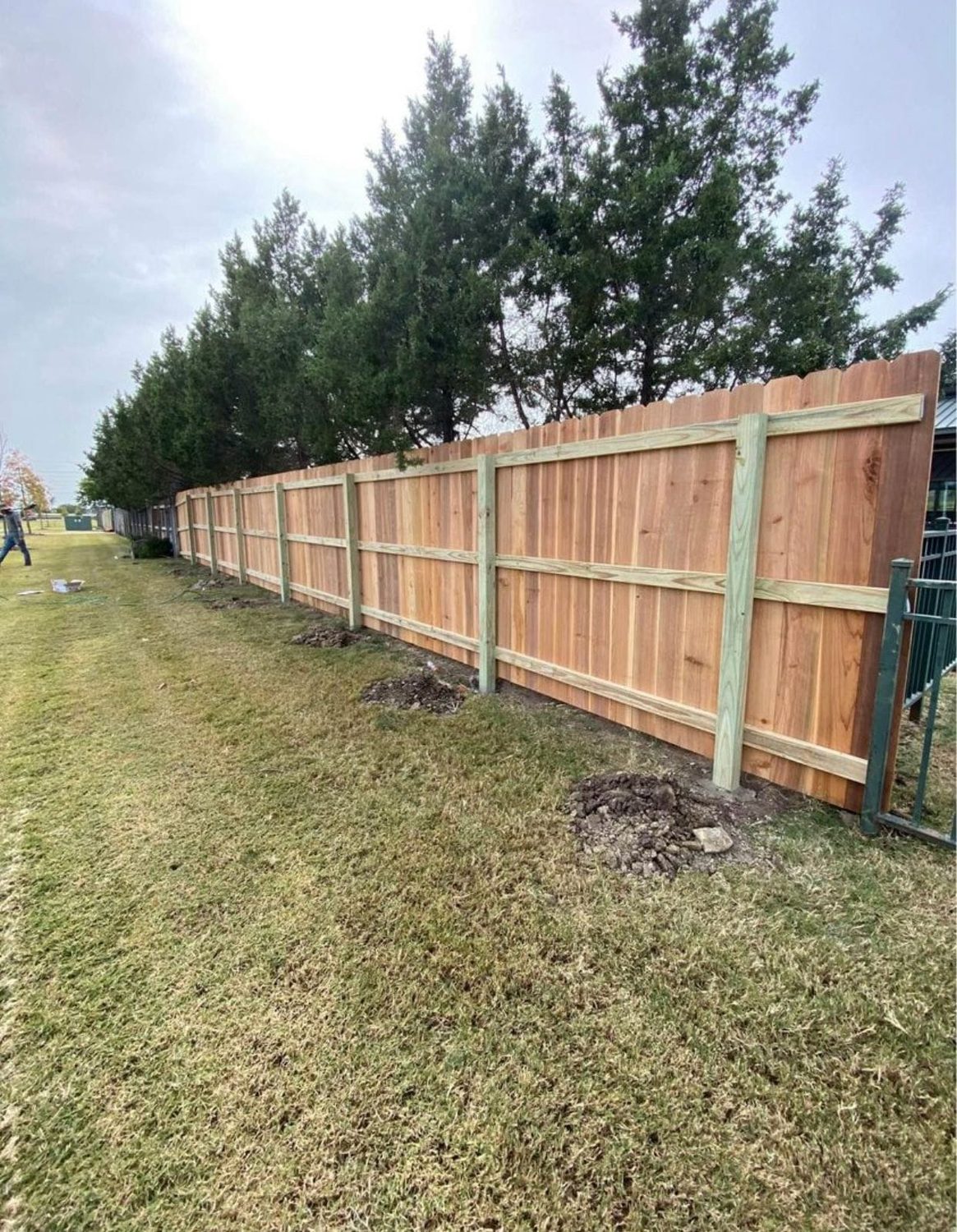 Cerca de privacidad de madera en McAllen